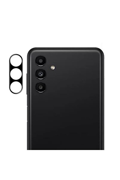 Bibilel Rear Camera Protector for Samsung Galaxy A14 (4G/5G) - Hard Glass, Pitch Black, Case-Compatible