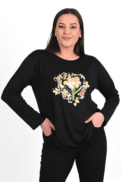 Bigsize Women's blouse plus sizes Bouquet 1431-23