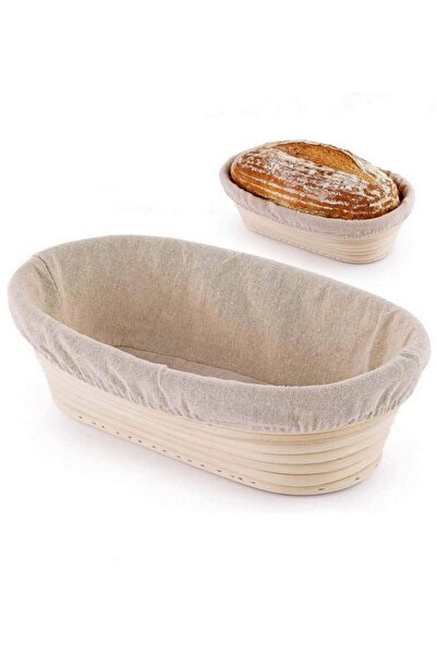 Generic 1pcs Oval Bread Proofing Basket - 10 Inch Rattan Banneton Brotform fo...