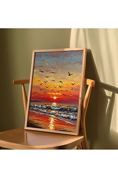 alphobitasarım Apus de soare, mare și valuri - Lucrare de design artistic cu ...