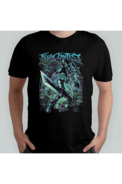 Pixxa Final Fantasy VII Cloud Unisex 100% бавовняна футболка з круглим вирізо...