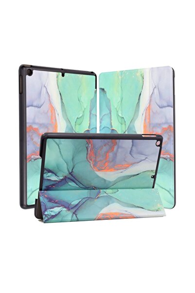 Madviun Husa pentru iPad 10.2 2019/2020/2021, FoldPro, J55, Microfibra, Green Time