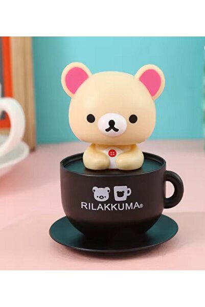 teknom Güneş enerjili fincanda oturan ayıcık kafa sallayan sevimli ayıcık ara...