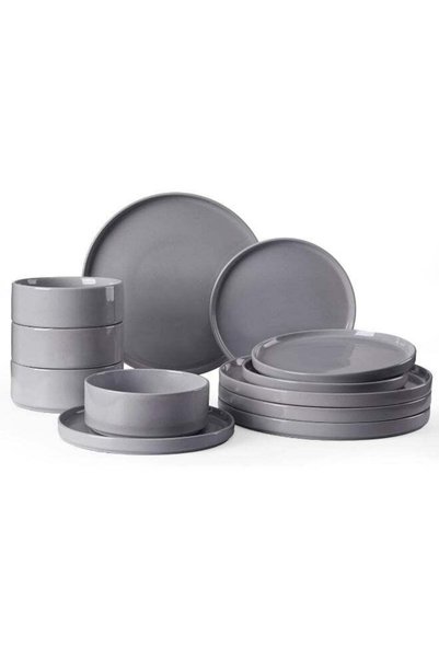 Generic Nebula 12 Piece Dinnerware Set, Set for 4, Scratch Resistant, Microwa...