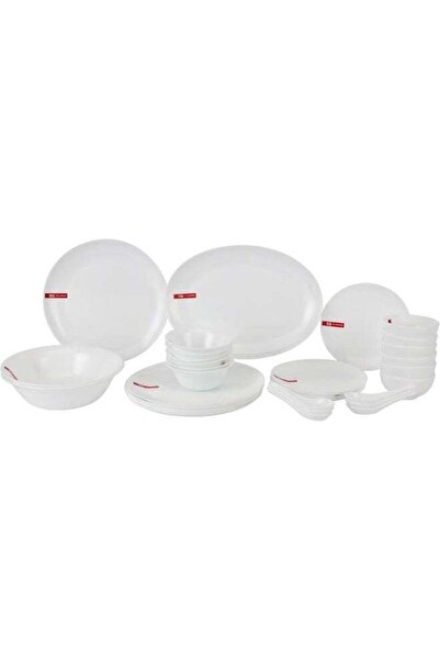 Generic Delcasa DC3391 Opalware Dinner 33-Pieces Set, White