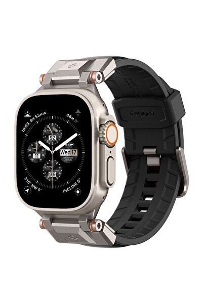 Spigen Smartwatch strap, DuraPro Armor PU, Black
