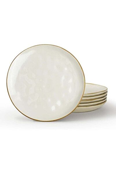 Generic Ocean 6 Piece Stoneware Dinner Plates in 10.25 inches, Scratch Resist...