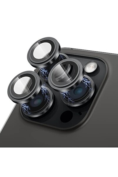 dalip Protector Cameră Antișoc pentru iPhone 15 Pro / 15 Pro Max - Sticlă Dur...