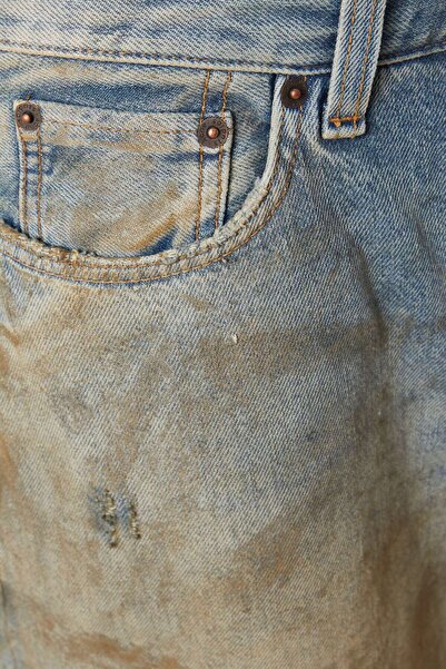 Acne Studios Mavi Super Baggy-fit Jean - %100 Pamuk - Rahat ve Şık Tasarım