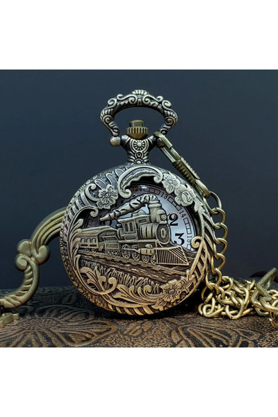 SepetBudur Chain Clock with Train Design