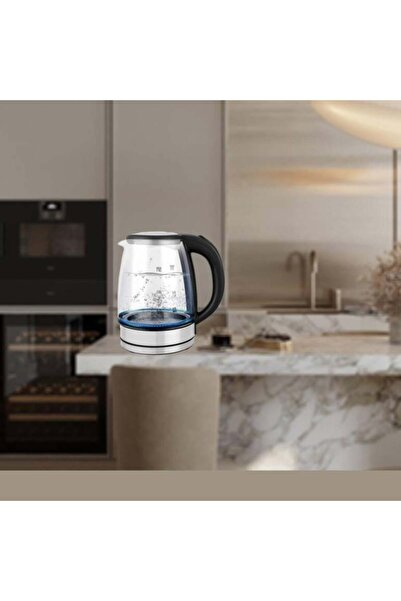 GVC PRO GVC Pro Glass Kettle - 1.8L - 1500W - Silver - GVCKT-2180H