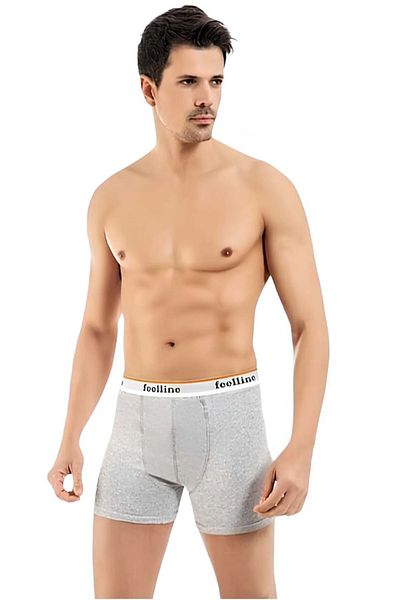 Sereia Men's Lycra Color and Pattern Print Assorted Gray Boxer 12 Pack - Gray - Sreiakoqtas10U03-Gri