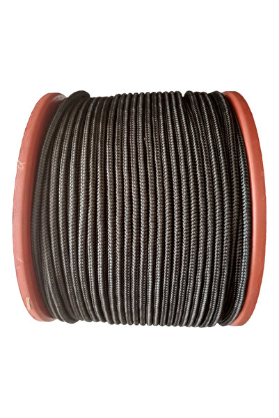 Genel Markalar 20 Mt 8 Mm Siyah Renk Polyester Içi Dolgulu Dağcılık Kamp Gemici Hamak Salıncak Iskota Ipi