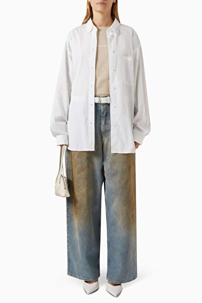 Acne Studios Mavi Super Baggy-fit Jean - %100 Pamuk - Rahat ve Şık Tasarım