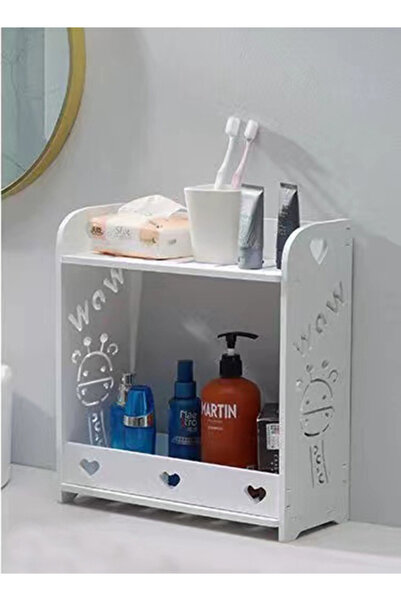 Raffine رف تخزين للحمام أبيض 34x14x36.5 سم