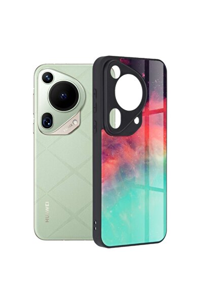 Techsuit Phone Case for Huawei Pura 70 Ultra, Glaze Series, V17, Polycarbonate, Fiery Ocean