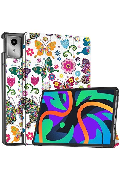 Madviun Case for Lenovo Tab M11, FoldPro, J25, Microfiber, Butterfly