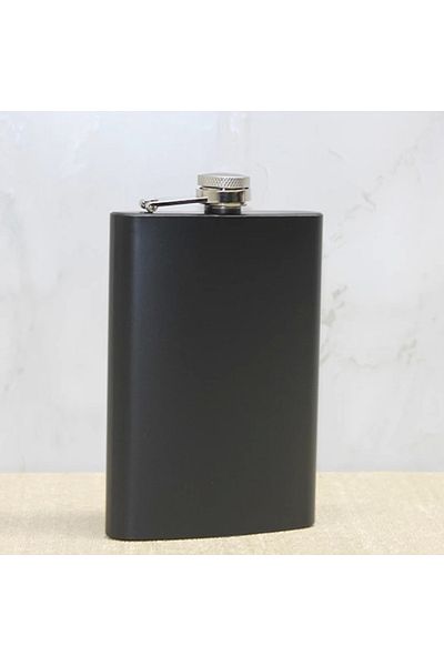 SepetBudur Single Black 9 oz Flask Alk3897