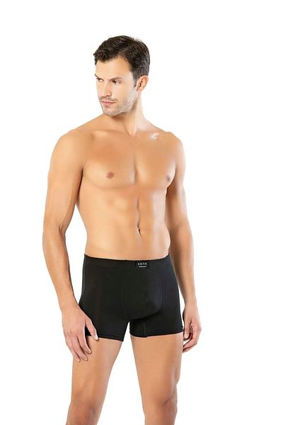 Sereia Men's Bamboo Boxer Color and Pattern Assorted Black 6 Pack Plus Size - Sreiakoetau10K07Btl-Si