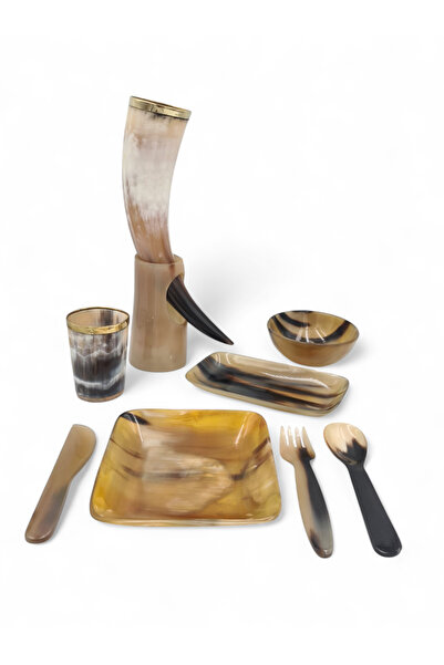 Nevi and Company Premium complete set made of buffalo horn