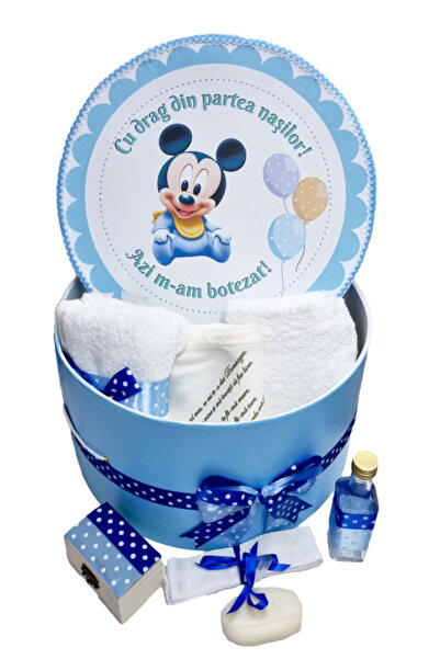 fantasialand Set complet pentru botez și cutie decorativă, set pentru ceremon...