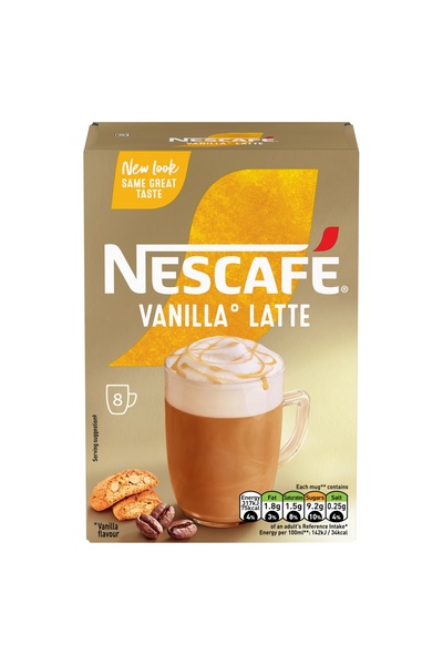 Nescafe Nescafe Gold Vanilla Latte - 8 sachets x 18.5g (148g)