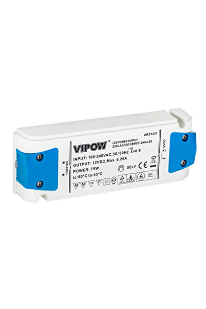 Vipow 75W LED power supply - for LED strips, 12V DC