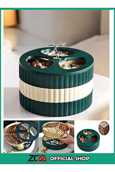 Generic 3 Layer Fruit Plate and Snack Storage Box with Creative Light Luxury ...