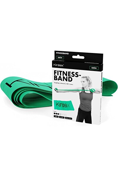 Kıntex شريط اللياقة البدنية وشريط التمرين وشريط المقاومة ونقاط القوة - أخضر