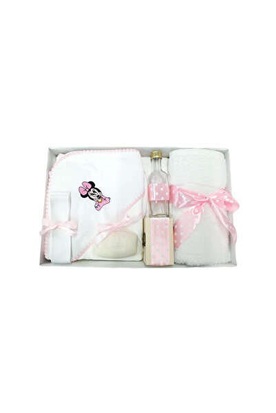 fantasialand Trusou botez Minnie, 7 piese, culoare roz