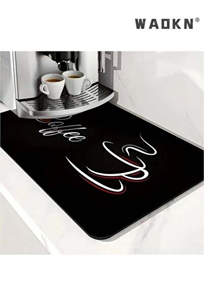 Generic WAOKN Home Coffee Maker Mat for Countertops,Dish Drying Mat,Coffee Bar Decor,Coffee Machine Pads,Ab