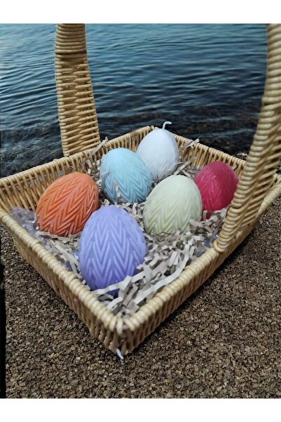 rudemcandle 6’lı kırk uçtu yumurta doğum,bebek hediyelikleri dekoratif mum