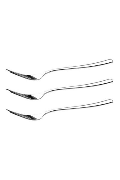 Generic Royalford 3Pcs Dinner Fork 100% Food Grade Stainless Steel 20Cm Silver