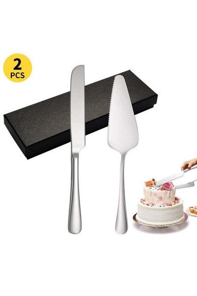 Generic Cake Cutting Set, Premium Stainless Steel Cake Cutter Wedding Cake Kn...