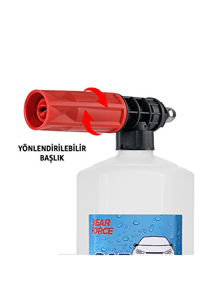 ROBEVE Bear Force Foam Lance Köpük Aparatı Quick Plug ve Şarjlı Cihazlarla Uyumlu 0,6 Litre