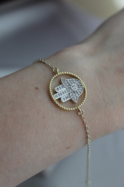 Nenya Vip Steel Fatma Ana Hand Bracelet