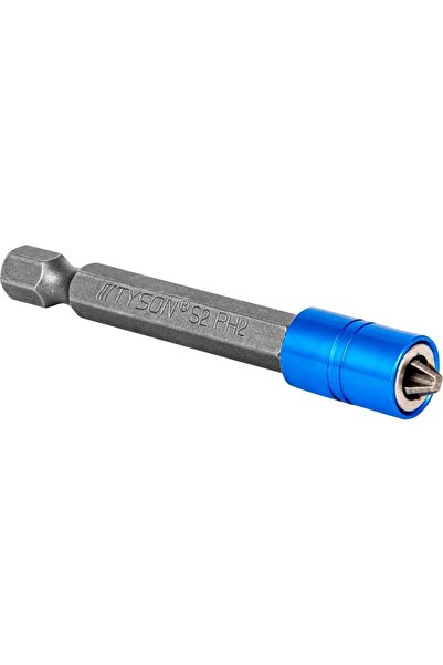 TYSON Mıknatıslı Matkap Ucu PH2x65mm S2 Çelik Mıknatıslı Bits Uç - 3 Adet