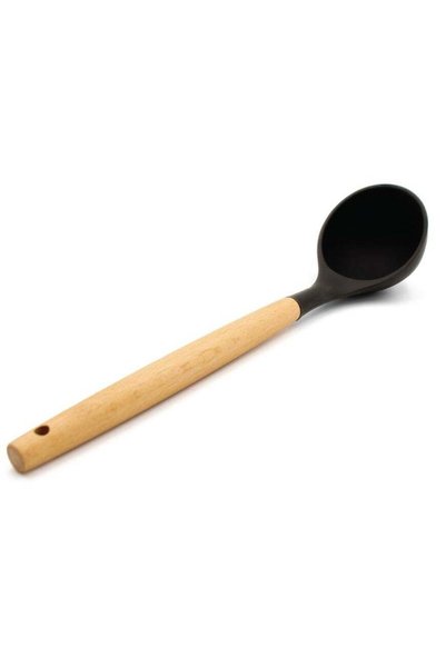 Generic Silicone Soup Ladle, 230℃ Heat-Resistant Non-Stick Large Serving Spoo...