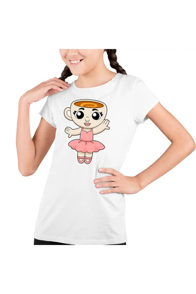 OEM Tricou Copii Fete Brainrot Ballerina Cappuccina