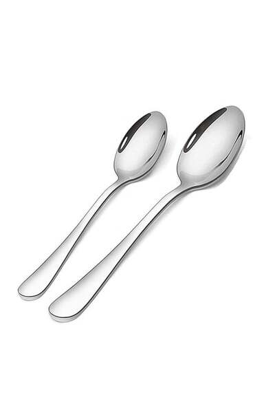 Generic Majestic Majestic Stainless Steel Spoon Set of 12 â€“ 6 Table Spoons (20 cm) & 6 Dessert/Tea Spoons