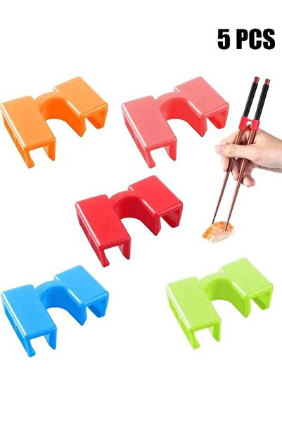 Generic HY 5 Pcs Chopstick Helper Reusable Chopsticks Helpers Training Chopstick Hinges Connector Training