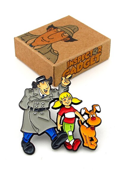 Solfera Müfettiş Gadget Inspector Gadget Yaka Çanta Süsü Metal Rozet RX044