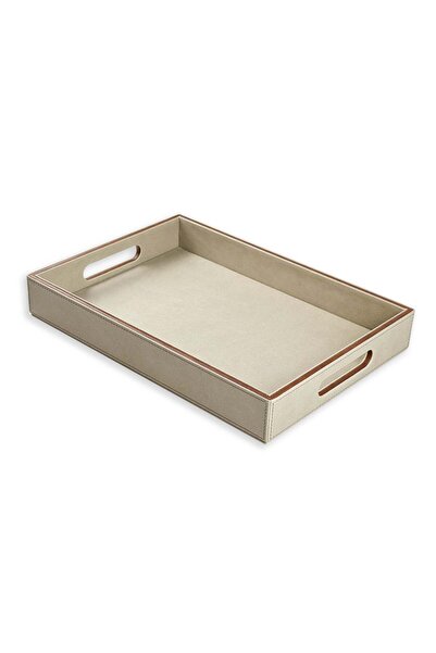 Generic Leather Serving Tray – Serving Tray with Handles | Home, Office, Rest...