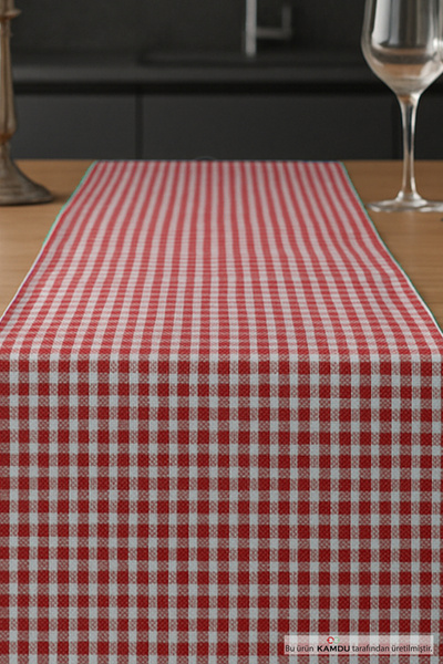 embays collection 38X150 Plaid Pattern American Runner, Pinterest Runner, American Service, Small Check Runner