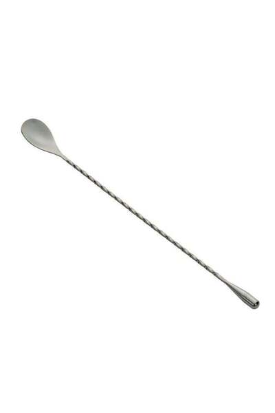 Generic Restaurantware Bar Lux 12 Inch Bar Spoon, 1 Corkscrew Handle Cocktail Stirrer Spoon - Long, Commerc