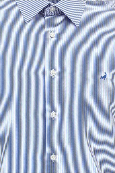 Abdullah Kiğılı Довгий рукав Slim Fit Бавовняна сорочка в смужку