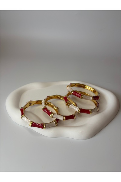 Seyu Mineli Kelepçe Model Renkli Taşlı Bileklik