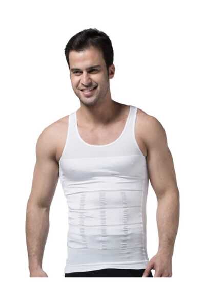 Fstyle Men's compression corset to slim and tighten the abdominal area and hide gynecomastia in men