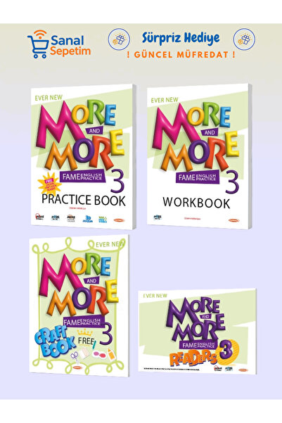 Fenomen Yayıncılık More and More 3. Sınıf Practice Book (Workbook + Craft Boo...