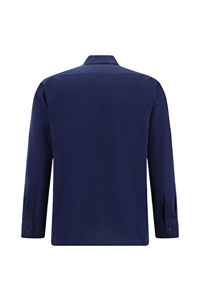 Abdullah Kiğılı Сорочка з довгими рукавами, прямий крій, бавовняна з армурою